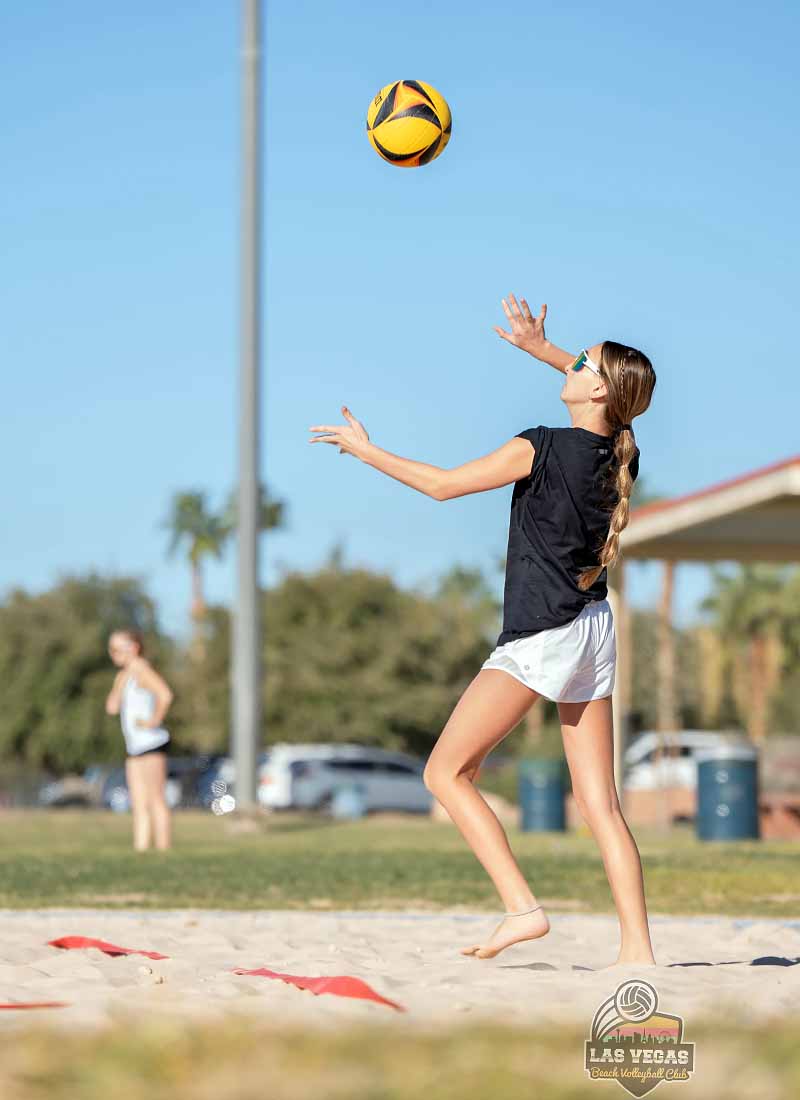 Beach volleyball tournament action