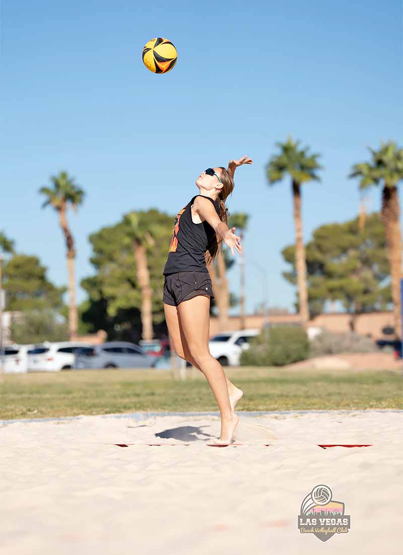 Beach volleyball tournament action